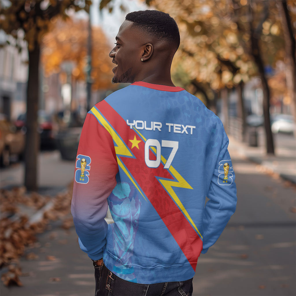 DR Congo 2026 Kopo ya Mokili Custom Sweatshirt Leopards Making History