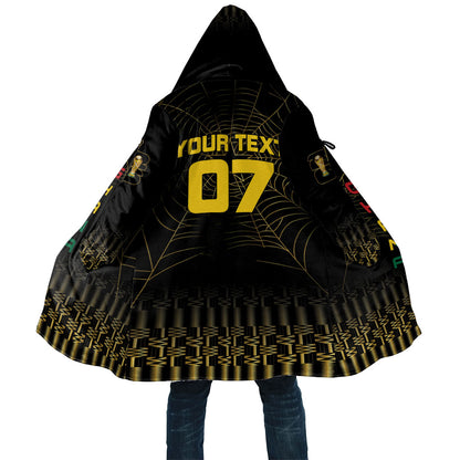 Ghana Black Star Custom Cloak Gold Ananse Spiderweb Inspired