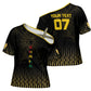 Ghana Black Star Custom Cross Shoulder Shirt Gold Ananse Spiderweb Inspired