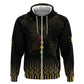 Ghana Black Star Custom Hoodie Gold Ananse Spiderweb Inspired
