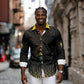 Ghana Black Star Custom Long Sleeve Button Shirt Gold Ananse Spiderweb Inspired