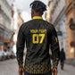 Ghana Black Star Custom Long Sleeve Button Shirt Gold Ananse Spiderweb Inspired
