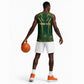 Personalised South African Heritage Day Basketball Jersey Kente Ethnic Patterns Mix Springboks LT7