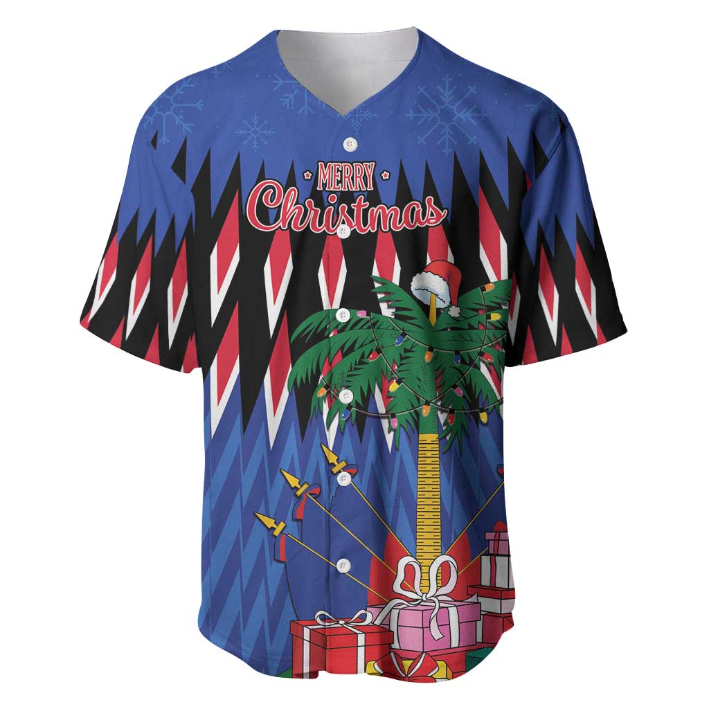 Haiti Afro Christmas Personalized Baseball Jersey Festive Vibes