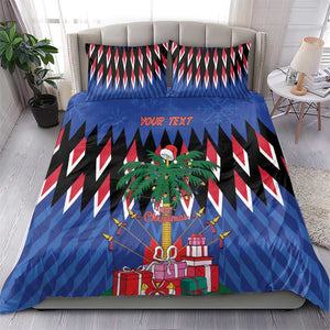 Haiti Afro Christmas Personalized Bedding Set Festive Vibes