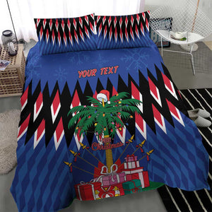 Haiti Afro Christmas Personalized Bedding Set Festive Vibes