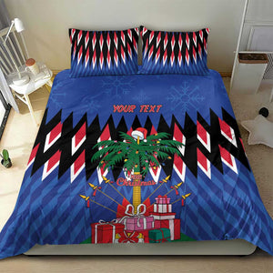 Haiti Afro Christmas Personalized Bedding Set Festive Vibes