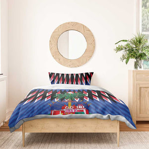 Haiti Afro Christmas Personalized Bedding Set Festive Vibes