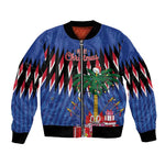 Haiti Afro Christmas Personalized Bomber Jacket Festive Vibes