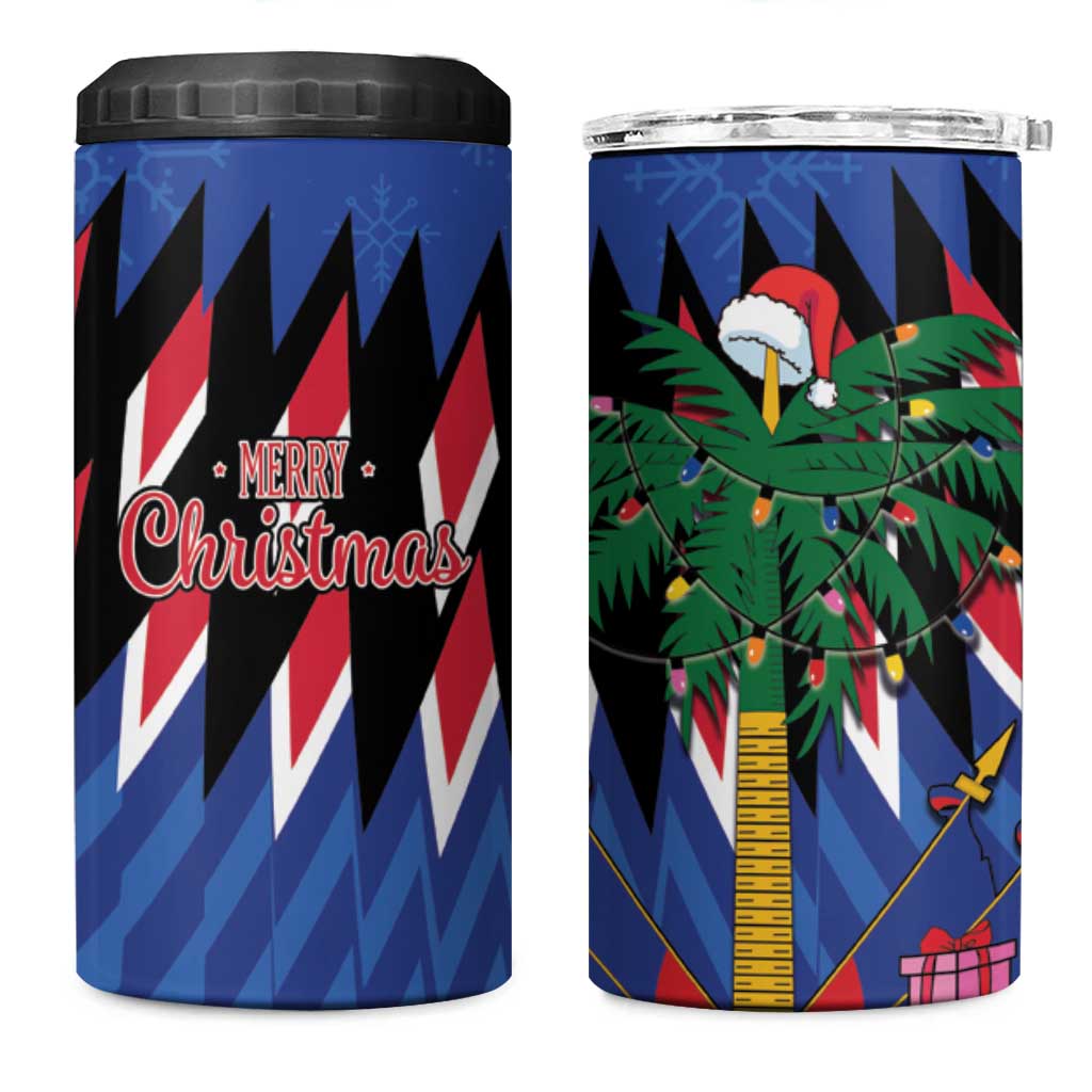 Haiti Afro Christmas 4 in 1 Can Cooler Tumbler Festive Vibes