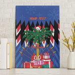 Haiti Afro Christmas Personalized Canvas Wall Art Festive Vibes