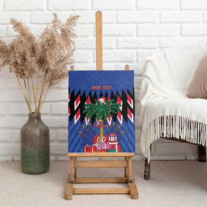 Haiti Afro Christmas Personalized Canvas Wall Art Festive Vibes