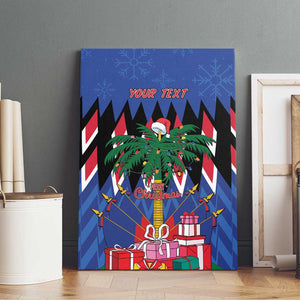 Haiti Afro Christmas Personalized Canvas Wall Art Festive Vibes