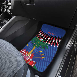 Haiti Afro Christmas Personalized Car Mats Festive Vibes