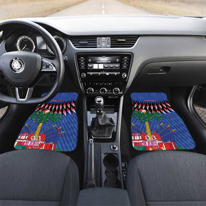 Haiti Afro Christmas Personalized Car Mats Festive Vibes