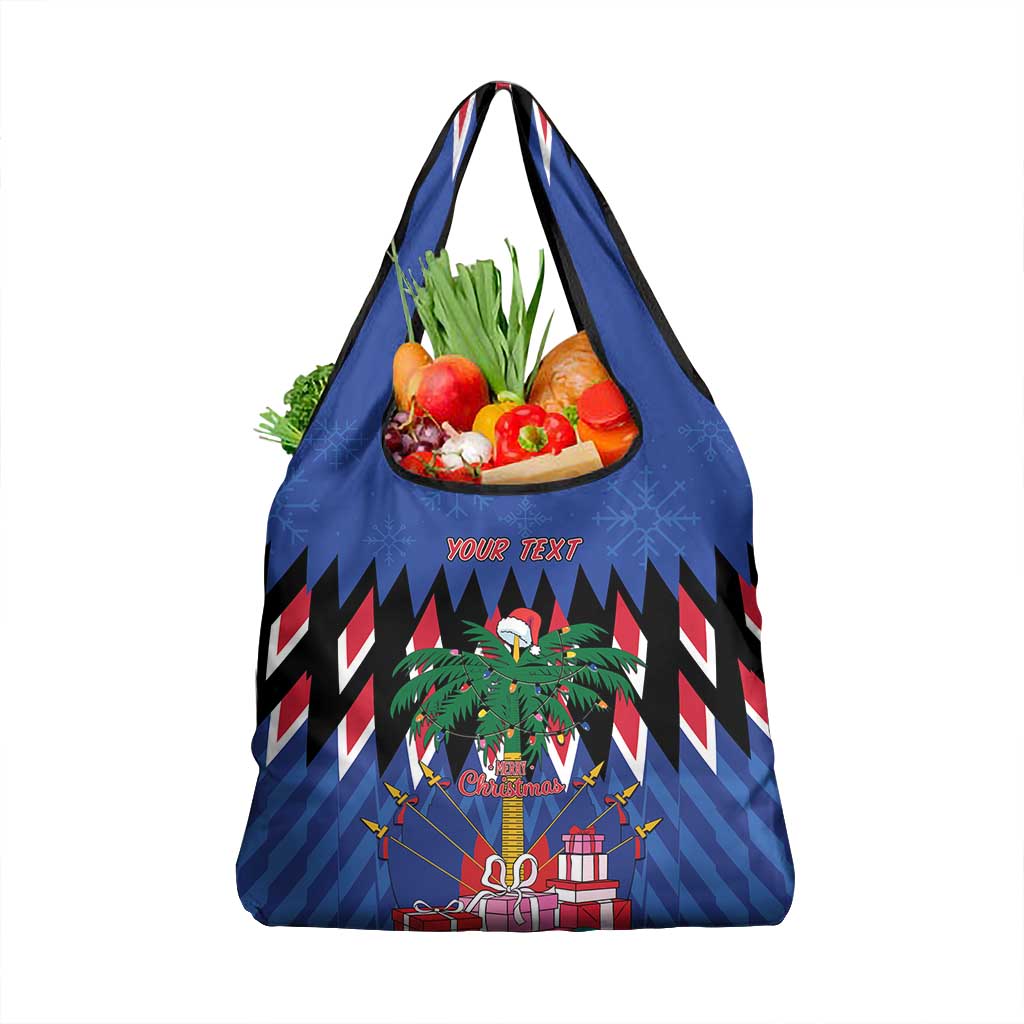 Haiti Afro Christmas Grocery Bag Festive Vibes