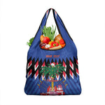 Haiti Afro Christmas Grocery Bag Festive Vibes