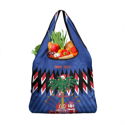Haiti Afro Christmas Grocery Bag Festive Vibes