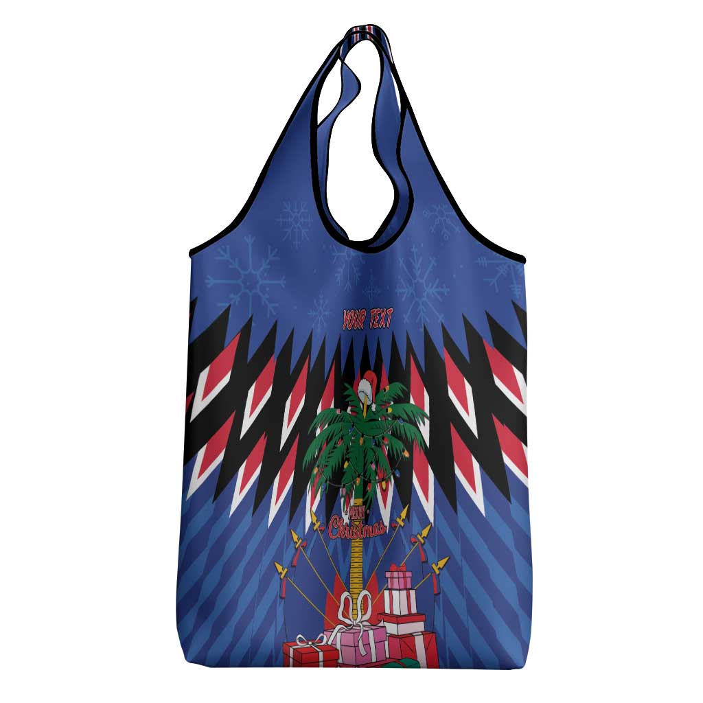 Haiti Afro Christmas Grocery Bag Festive Vibes