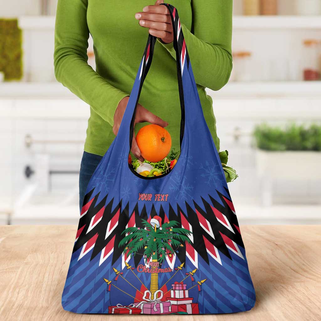 Haiti Afro Christmas Grocery Bag Festive Vibes