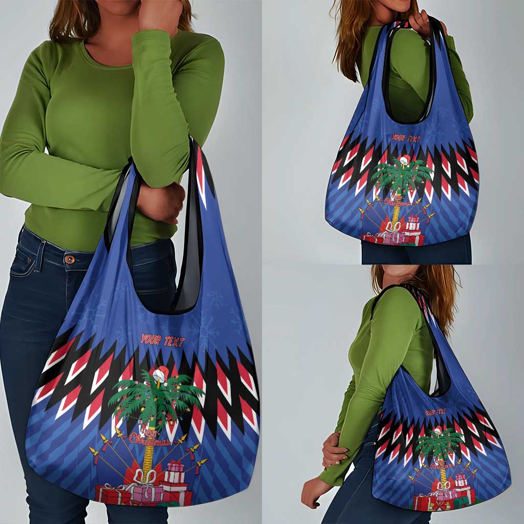 Haiti Afro Christmas Grocery Bag Festive Vibes