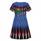 Haiti Afro Christmas Personalized Kid Short Sleeve Dress Festive Vibes