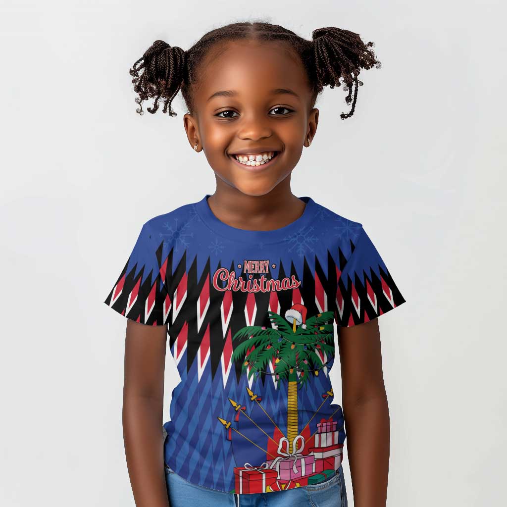 Haiti Afro Christmas Personalized Kid T shirt Festive Vibes