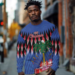 Haiti Afro Christmas Personalized Long Sleeve Shirt Festive Vibes
