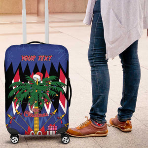 Haiti Afro Christmas Personalized Luggage Cover Festive Vibes