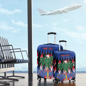 Haiti Afro Christmas Personalized Luggage Cover Festive Vibes