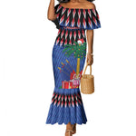Haiti Afro Christmas Personalized Mermaid Dress Festive Vibes
