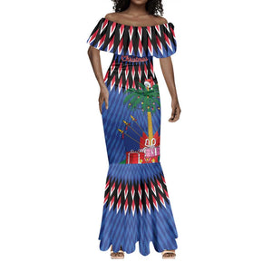 Haiti Afro Christmas Personalized Mermaid Dress Festive Vibes