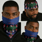 Haiti Afro Christmas Personalized Neck Gaiter Festive Vibes LT7