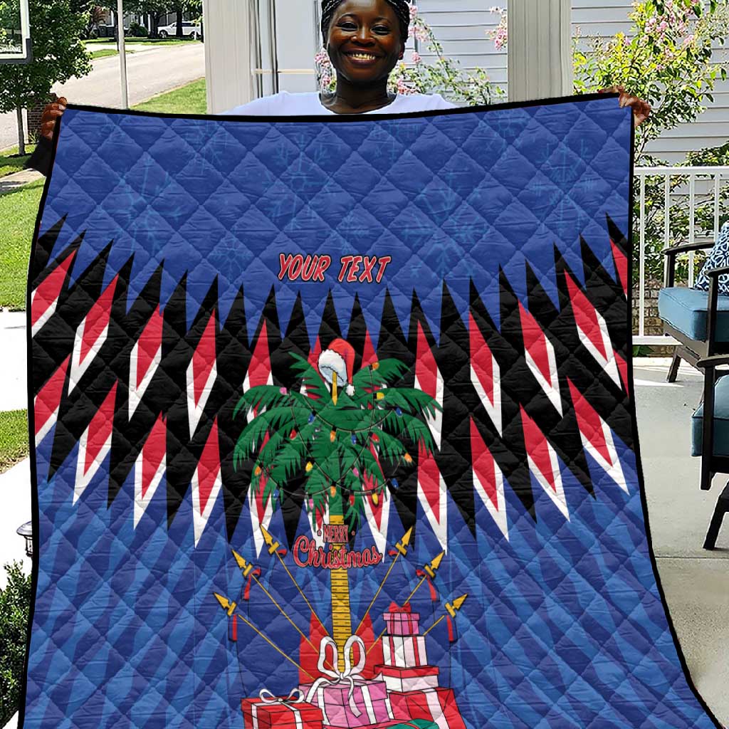 Haiti Afro Christmas Personalized Quilt Festive Vibes