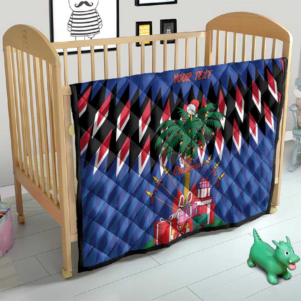 Haiti Afro Christmas Personalized Quilt Festive Vibes