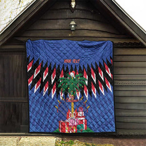 Haiti Afro Christmas Personalized Quilt Festive Vibes