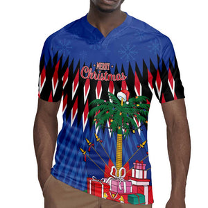 Haiti Afro Christmas Personalized Rugby Jersey Festive Vibes