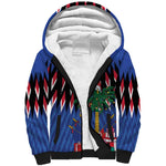 Haiti Afro Christmas Personalized Sherpa Hoodie Festive Vibes
