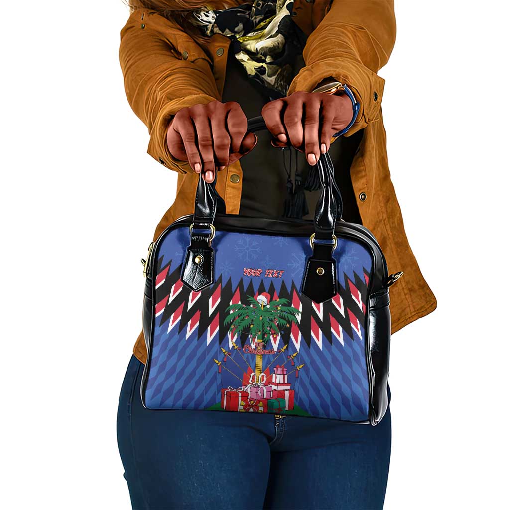 Haiti Afro Christmas Personalized Shoulder Handbag Festive Vibes