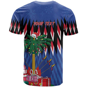 Haiti Afro Christmas Personalized T shirt Festive Vibes