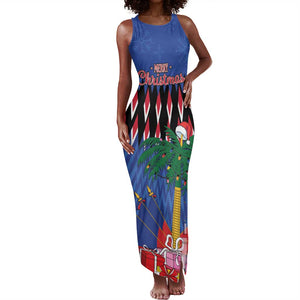 Haiti Afro Christmas Personalized Tank Maxi Dress Festive Vibes