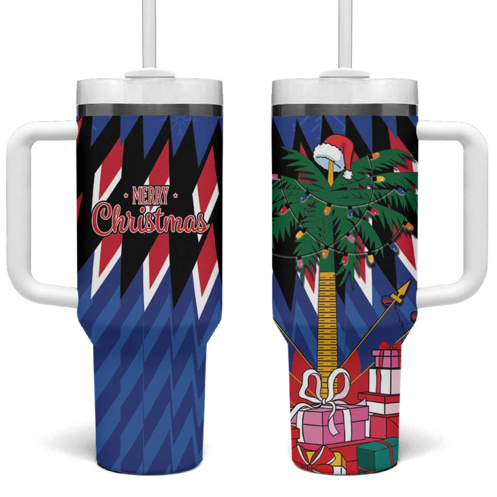 Haiti Afro Christmas Tumbler With Handle Festive Vibes