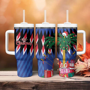 Haiti Afro Christmas Tumbler With Handle Festive Vibes