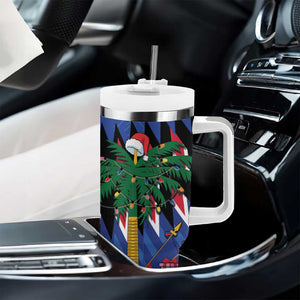 Haiti Afro Christmas Tumbler With Handle Festive Vibes