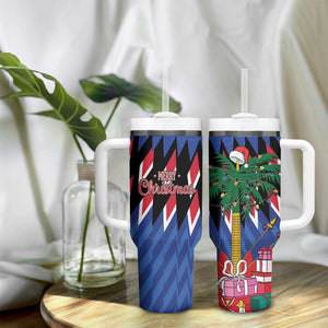 Haiti Afro Christmas Tumbler With Handle Festive Vibes