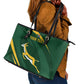 Personalized South Africa Bokke Leather Tote Bag Minimalism Style