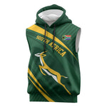 Personalized South Africa Bokke Sleeveless Hoodie Minimalism Style - African Pride