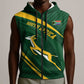 Personalized South Africa Bokke Sleeveless Zip Hoodie Minimalism Style - African Pride