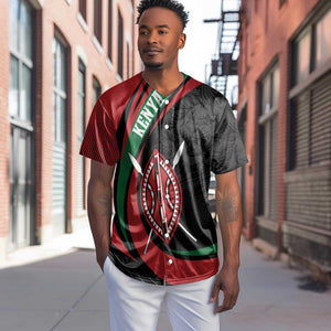 Kenya Personalized Baseball Jersey Mashujaa Day Lion Warrior