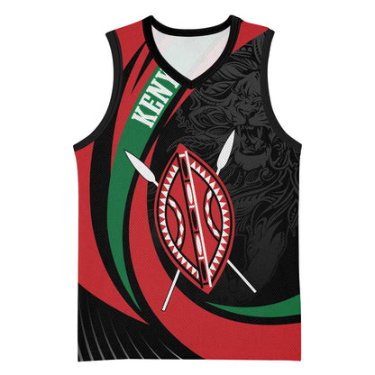Kenya Personalized Basketball Jersey Mashujaa Day Lion Warrior LT7